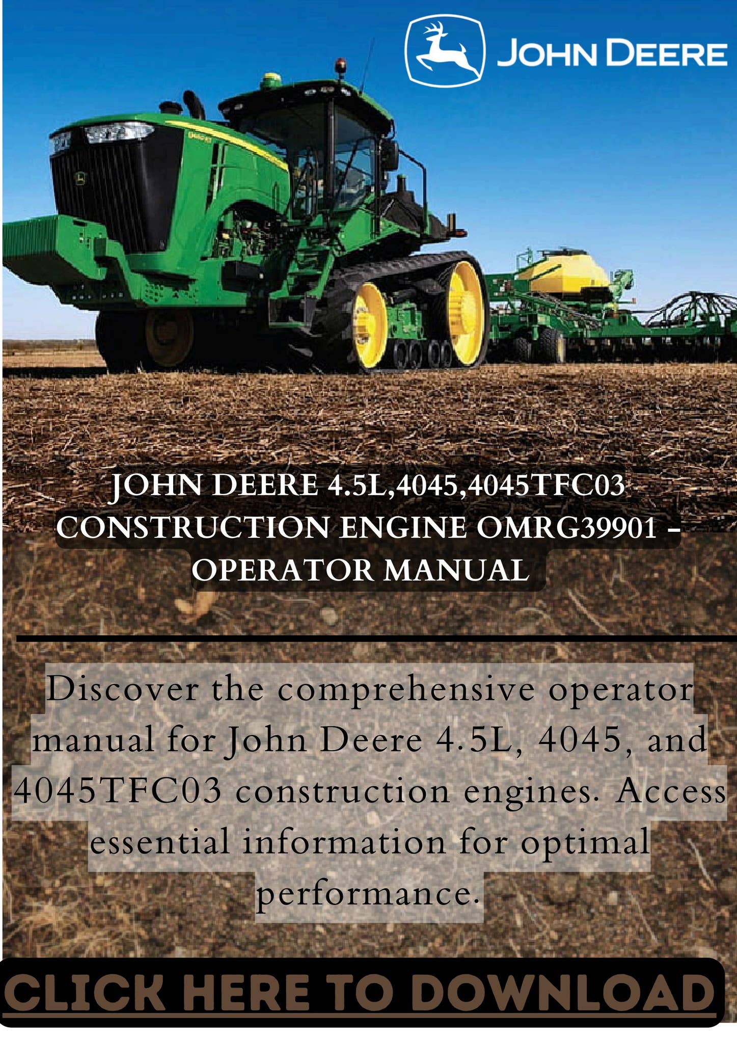 OPERATOR MANUAL - JOHN DEERE 4.5L,4045,4045TFC03