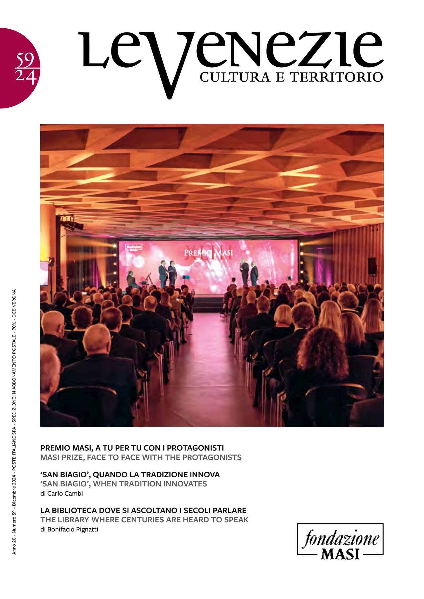 Le Venezie N. 59 anno 2024 by Fondazione Masi - Issuu, image size:1449x2048