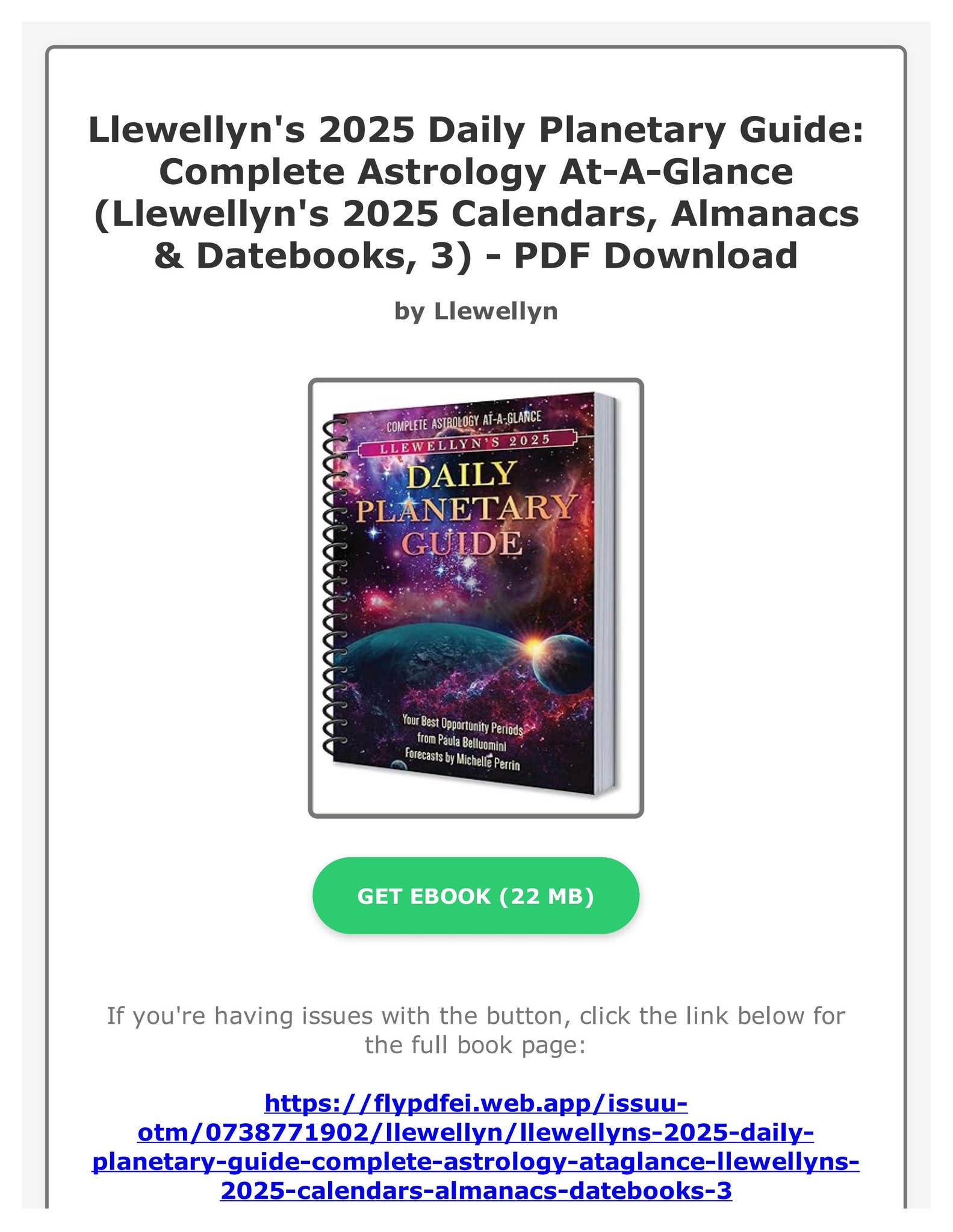 Pdf Free Llewellyn's 2025 Daily Guide Complete Astrology At