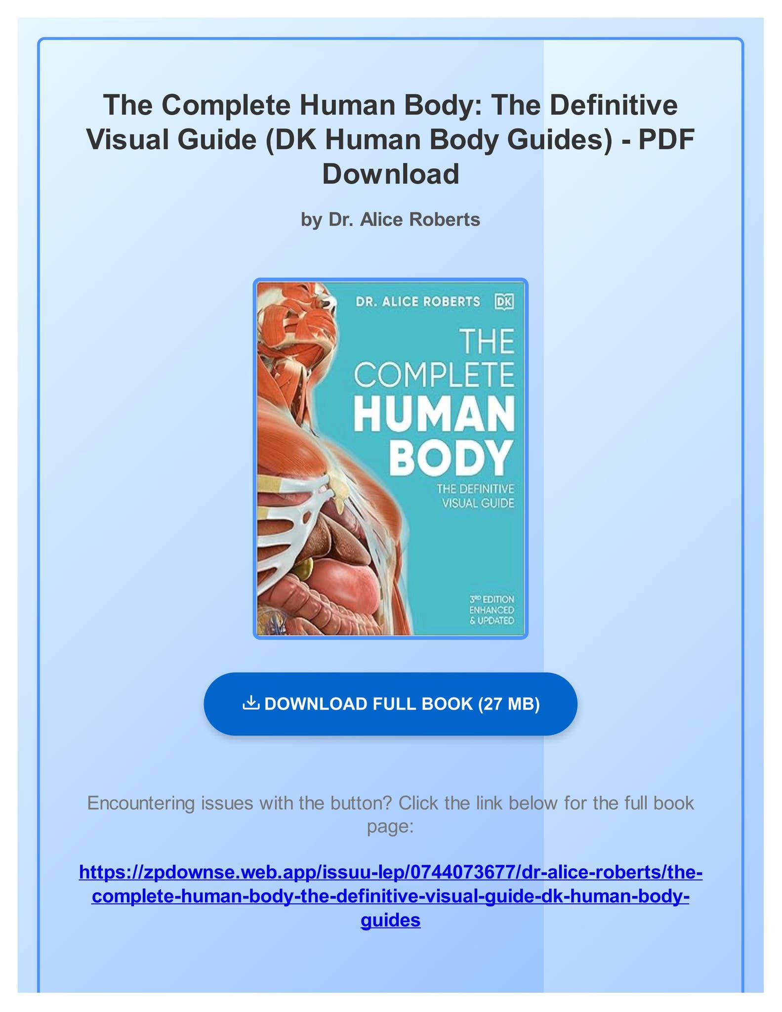 PDF] The Complete Human Body: The Definitive Visual Guide