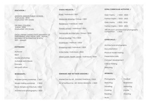 AGNEY MADAMBATH I ARCHITECTURE PORTFOLIO I 2021-2024 第 3 页