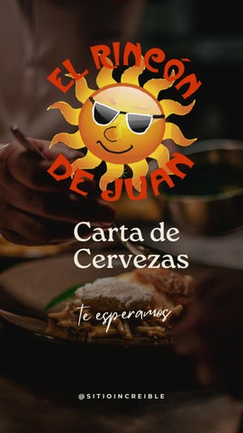 Cervecería El Rincón de Juan - Carta de Cervezas
