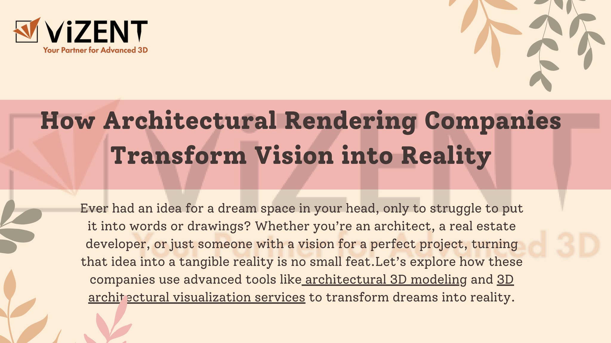 Draft Visual pdf 3D Architectural Visualization Services by Hemant vizent - Issuu