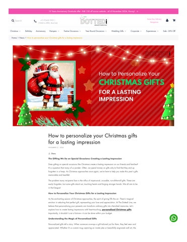 How to personalize your Christmas gifts for a lasting impression