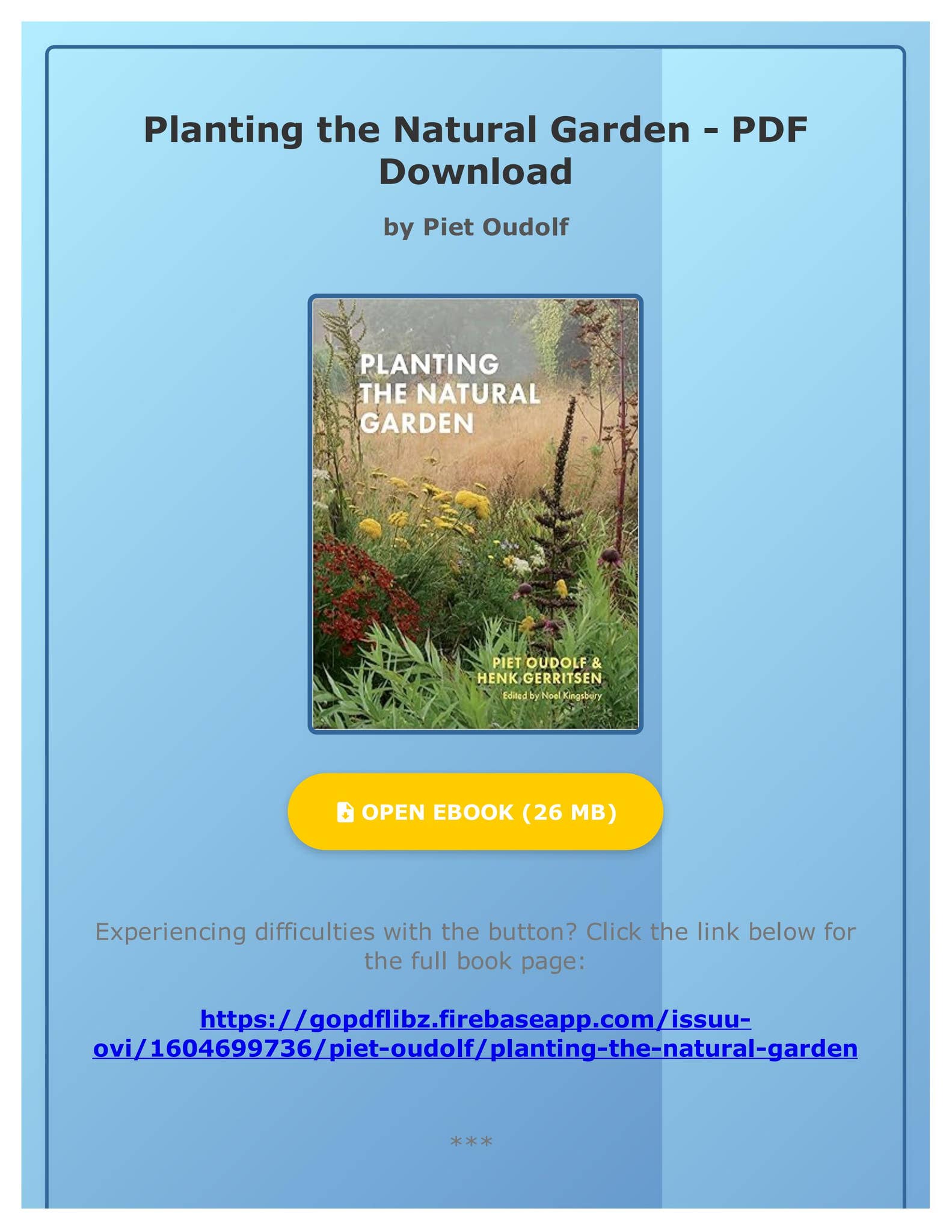 洋書 PENEIOPE HOBHOUSE'S  Natural Planting Penelope Hobhouse's Natural Planting: Hobhouse, Penelope