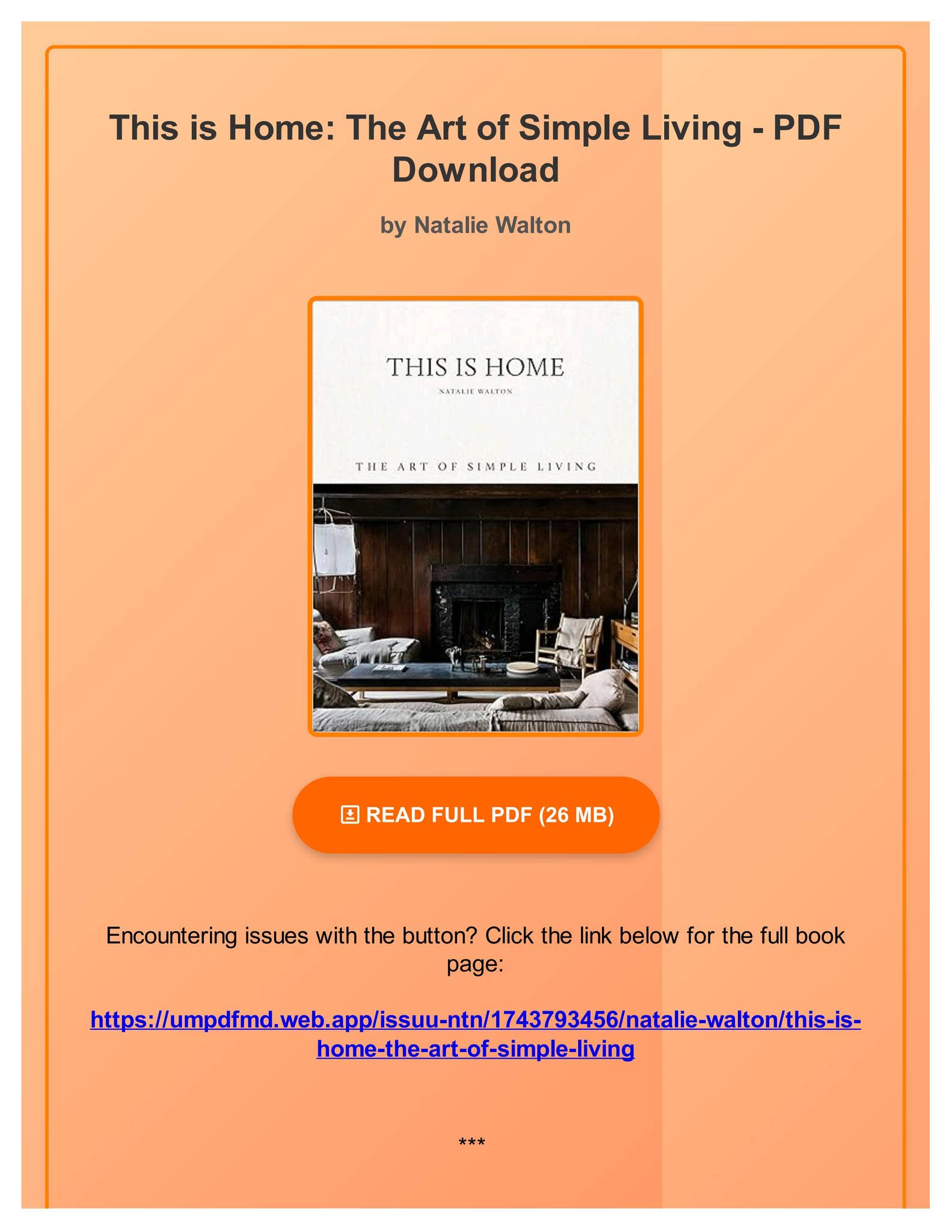 Ebook PDF This is Home: The Art of Simple Living by Natalie