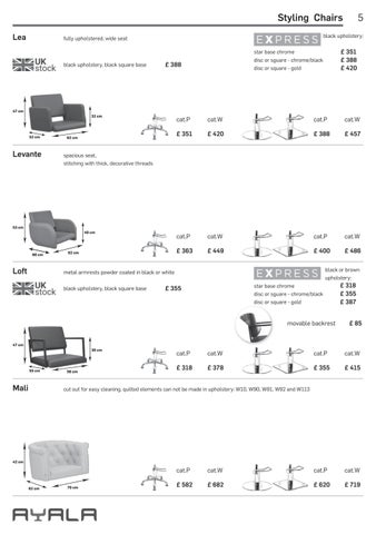 Ayala Salon 家具 全集 价格表 : Salon 家具 第 5 页
