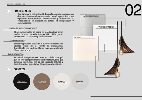 Chaska Bautista 灯饰目录 · PORTAFOLIO - DISEÑO 德文 LUMINARIAS 第 8 页