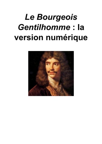 Le bourgeois gentilhomme, Molière