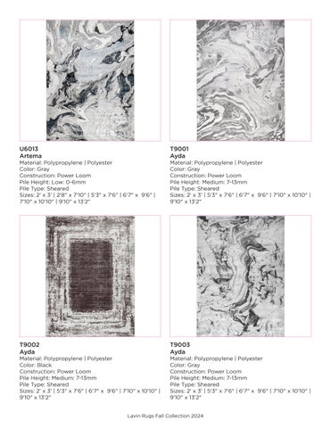 Lavin Rugs Fall 灯饰产品集 2024 第 8 页