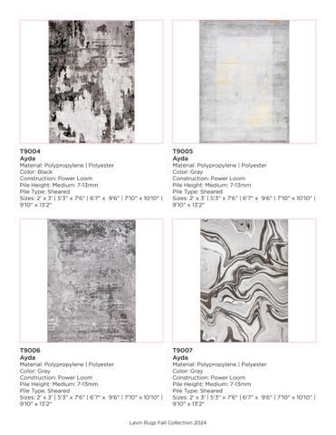 Lavin Rugs Fall 灯饰产品集 2024 第 9 页
