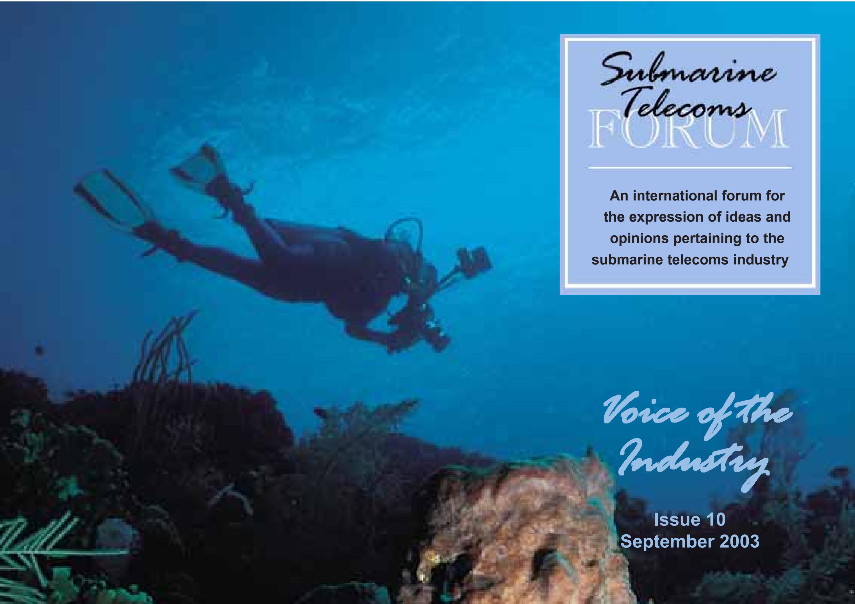 SubTel Forum Issue #10 - Current Challenges and Opportunities in Submarine Telecoms cover