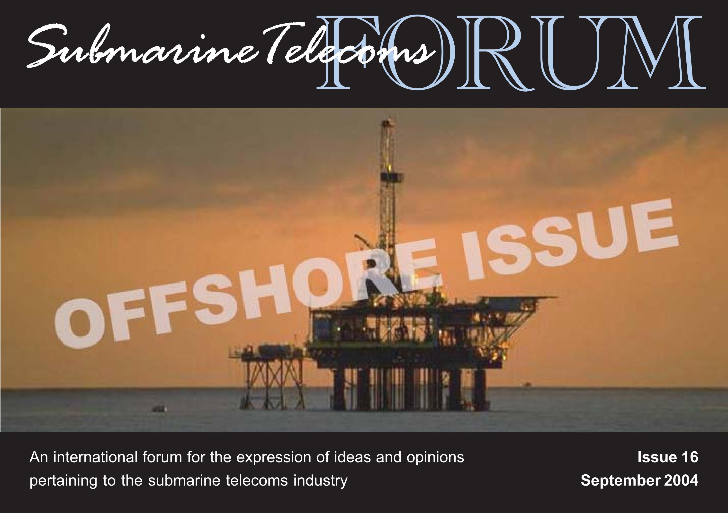 SubTel Forum Issue #16 - Oil & Gas cover