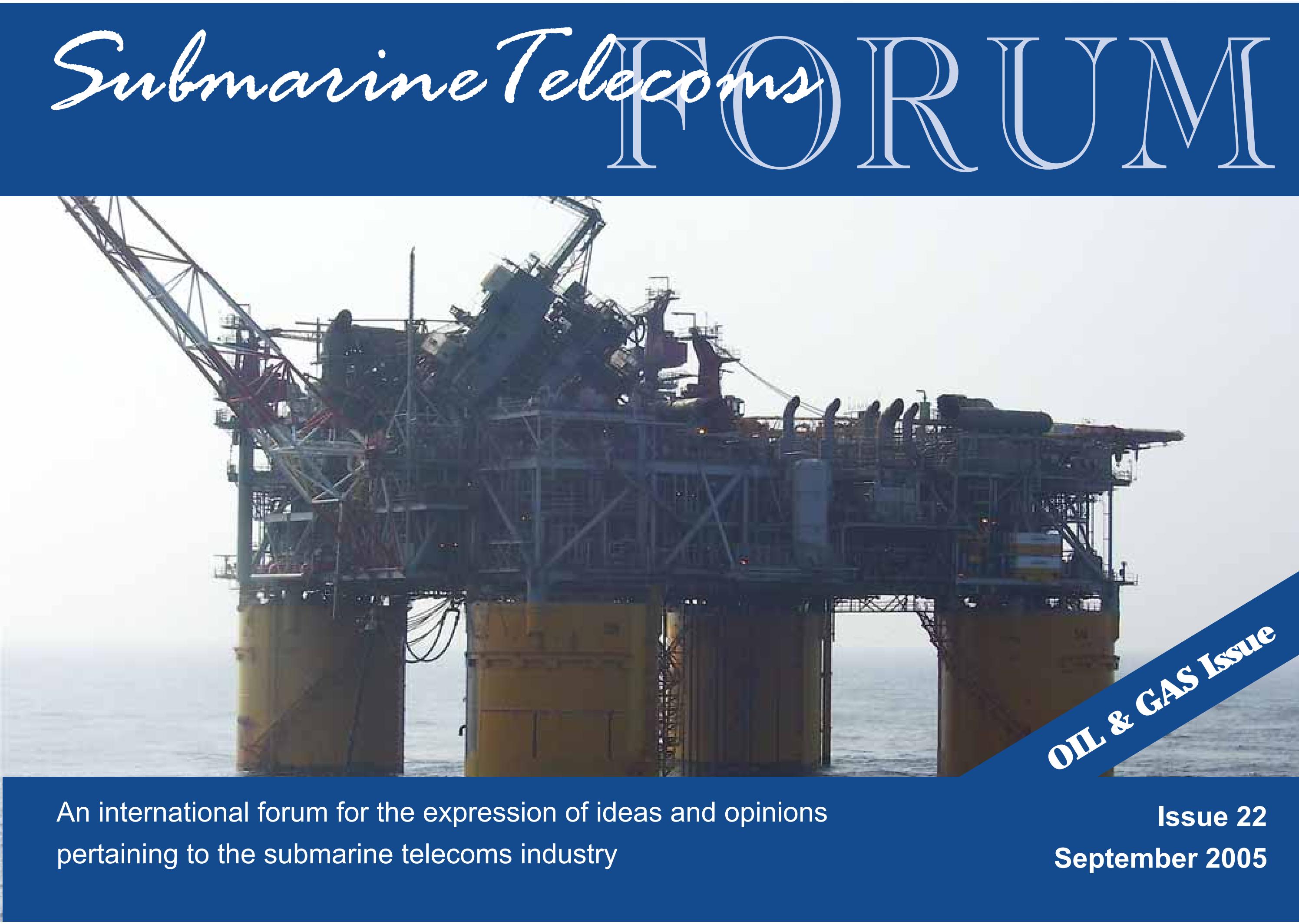 SubTel Forum Issue #22 - Oil & Gas cover