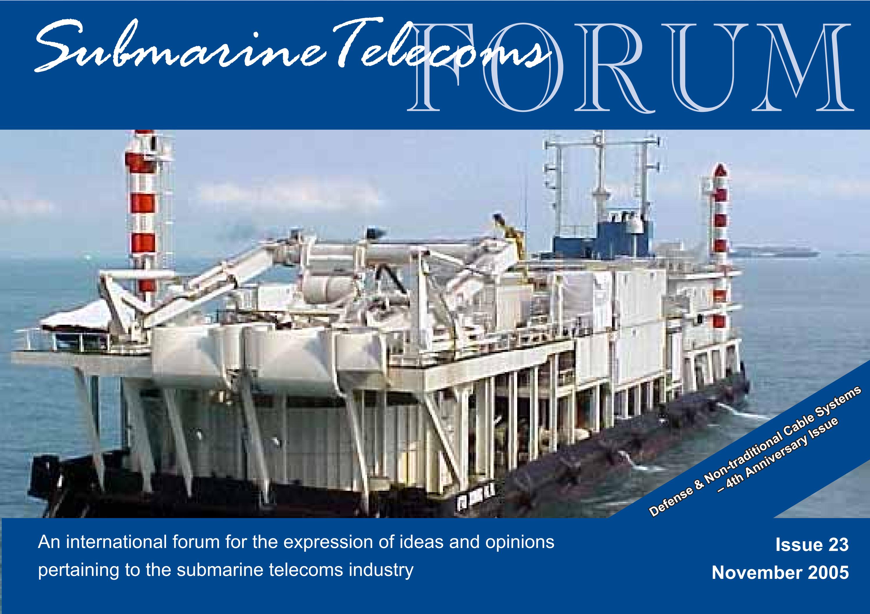 SubTel Forum Issue #23 - Defense & Non-traditional Cable Systems cover