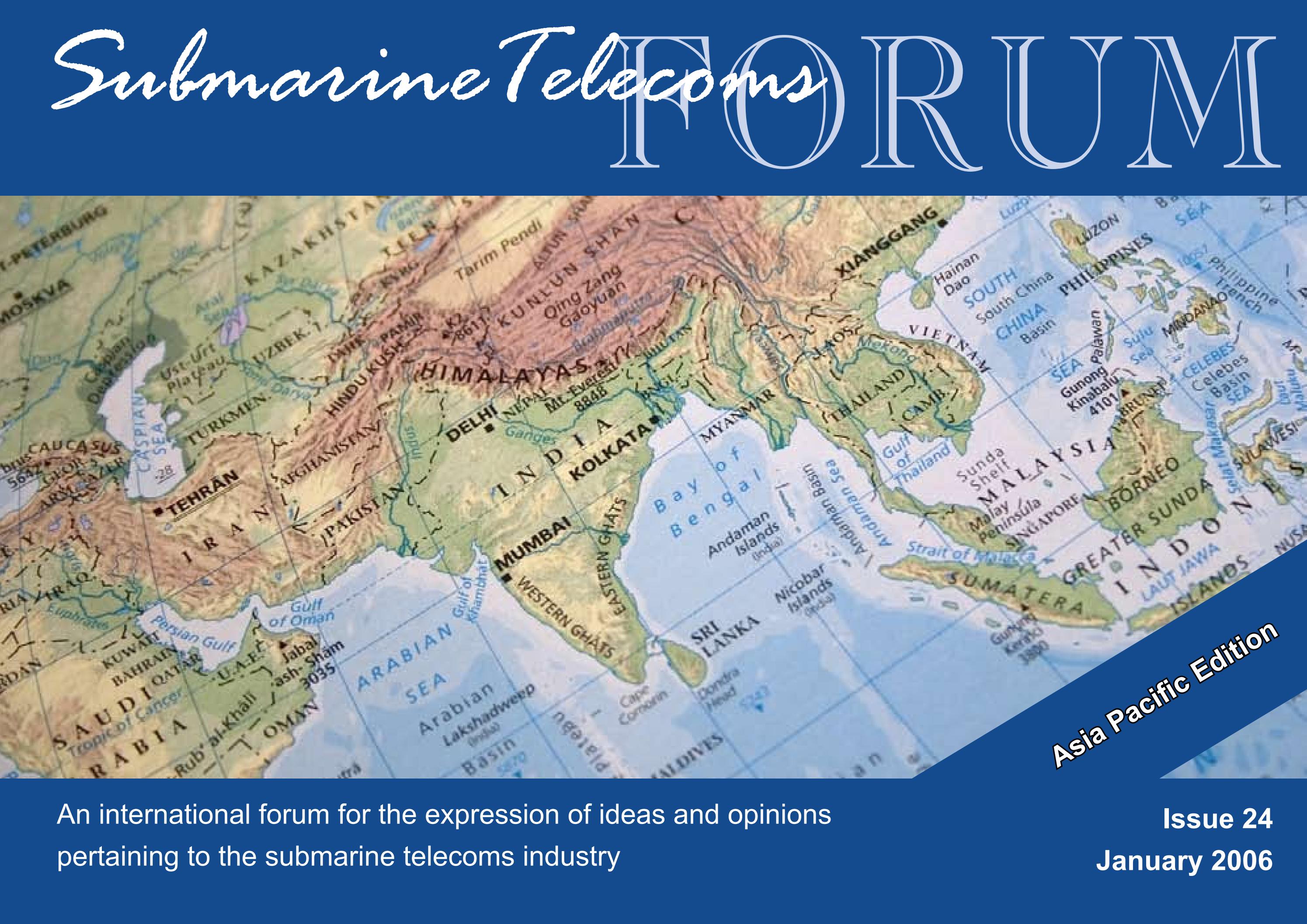 SubTel Forum Issue #24 - Asia Pacific Submarine Systems and Market Insights cover