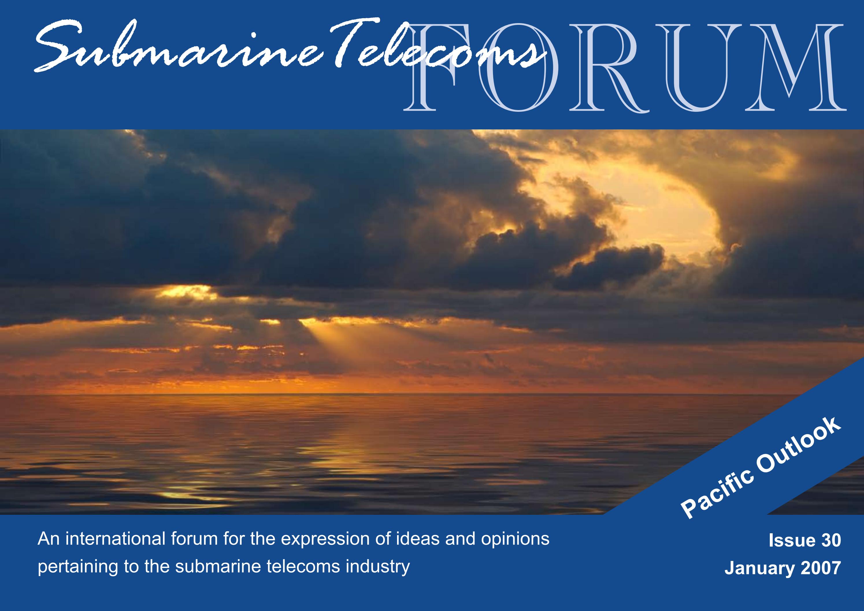 SubTel Forum Issue #30 - Pacific Outlook cover