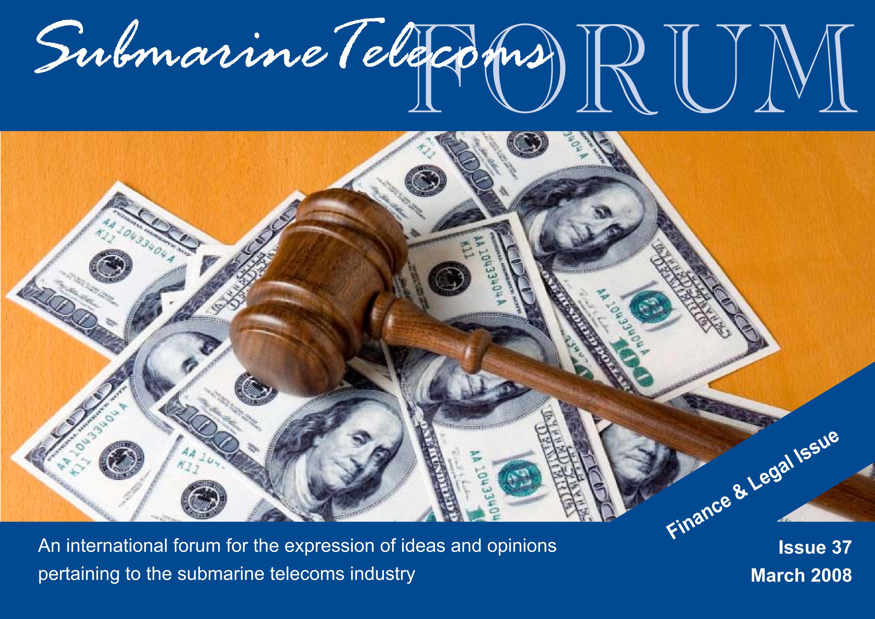 SubTel Forum Issue #37 - Finance & Legal cover