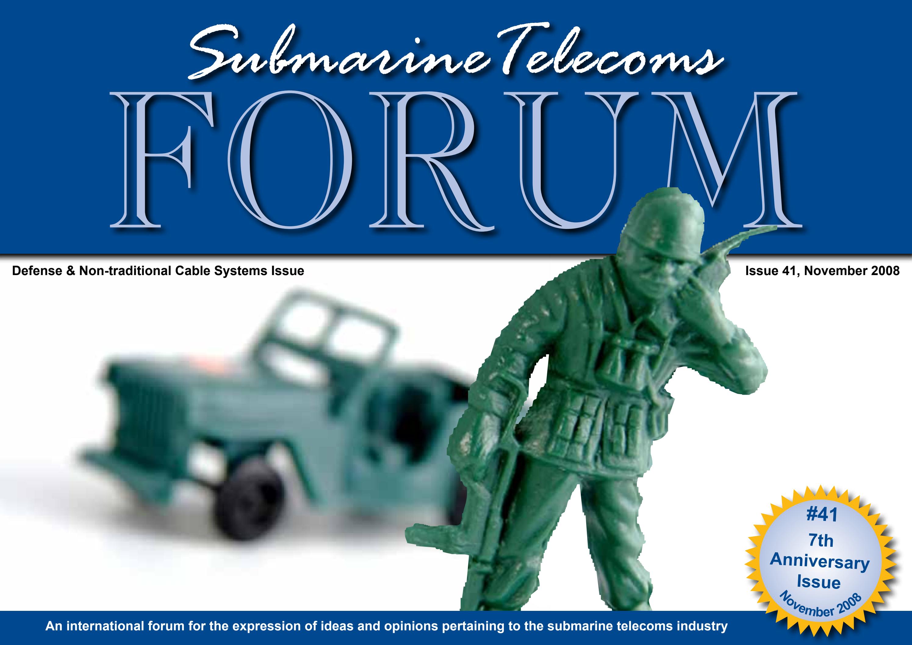 SubTel Forum Issue #41 - Defense & Non-traditional Cable Systems cover