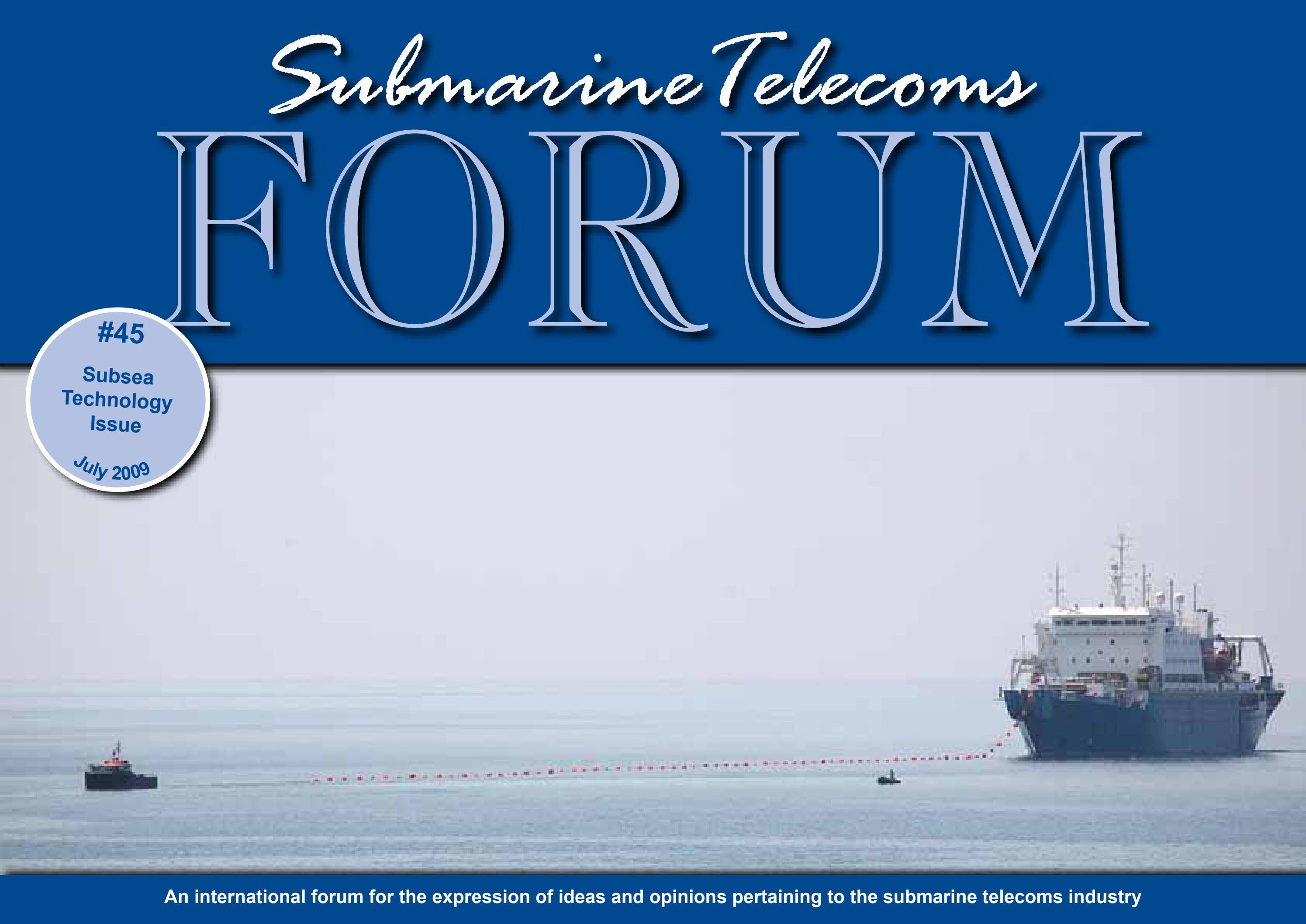 SubTel Forum Issue #45 - Subsea Technologies cover