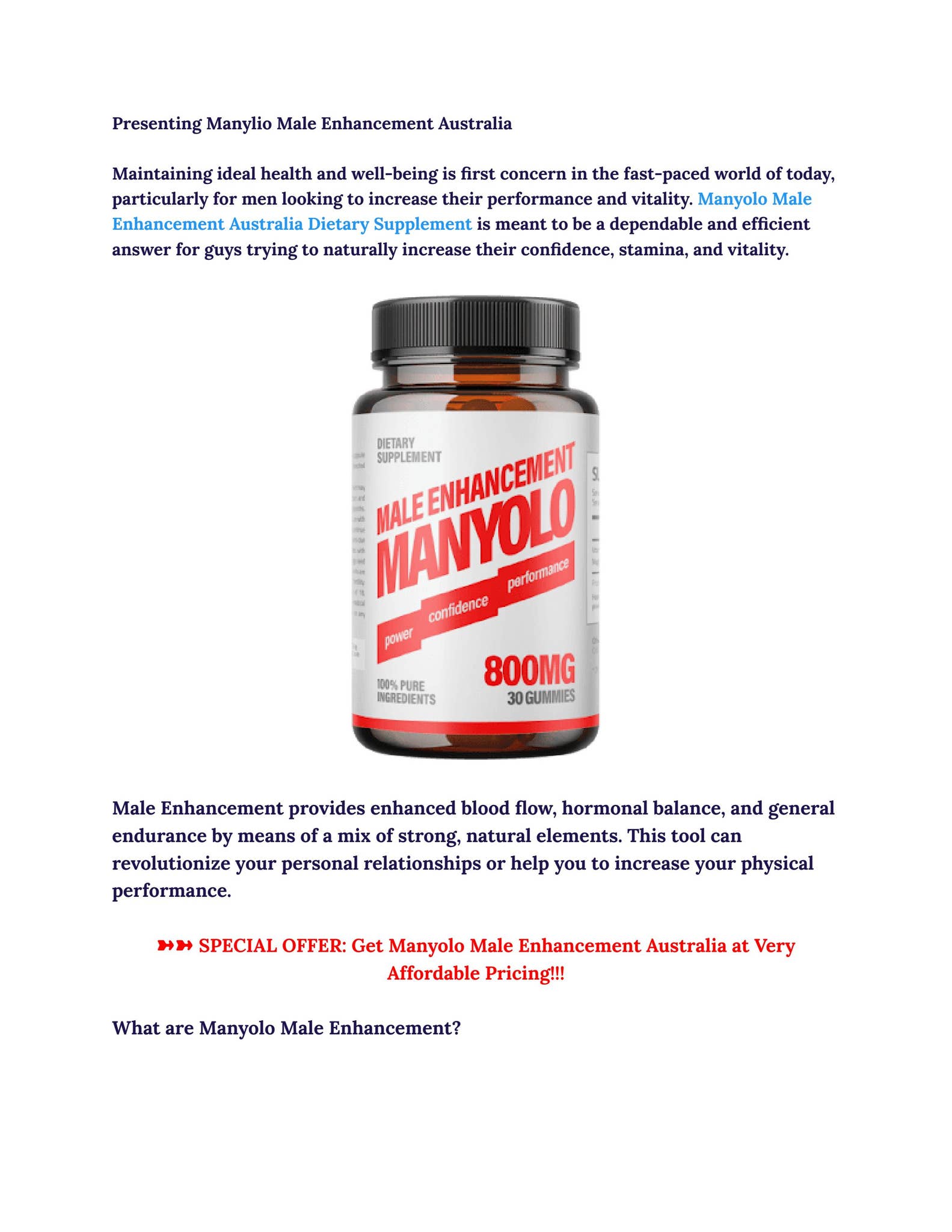 Manyolo Manyolo Male Enhancement Australia Advance Sexual Pills For Men! by ...