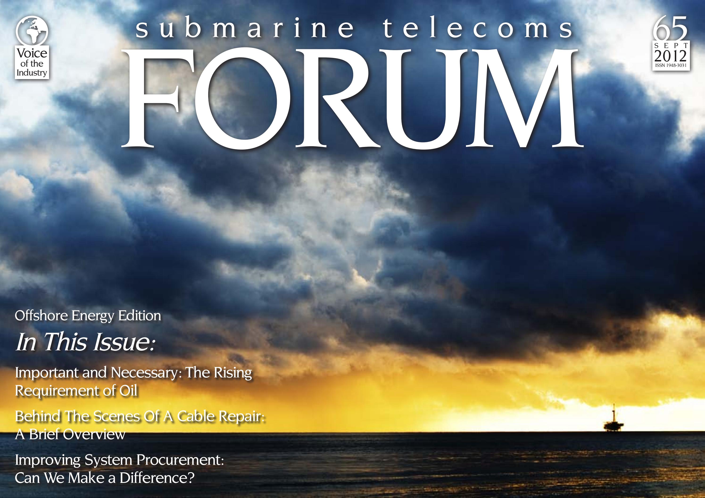 SubTel Forum Issue #65 - Offshore Energy cover