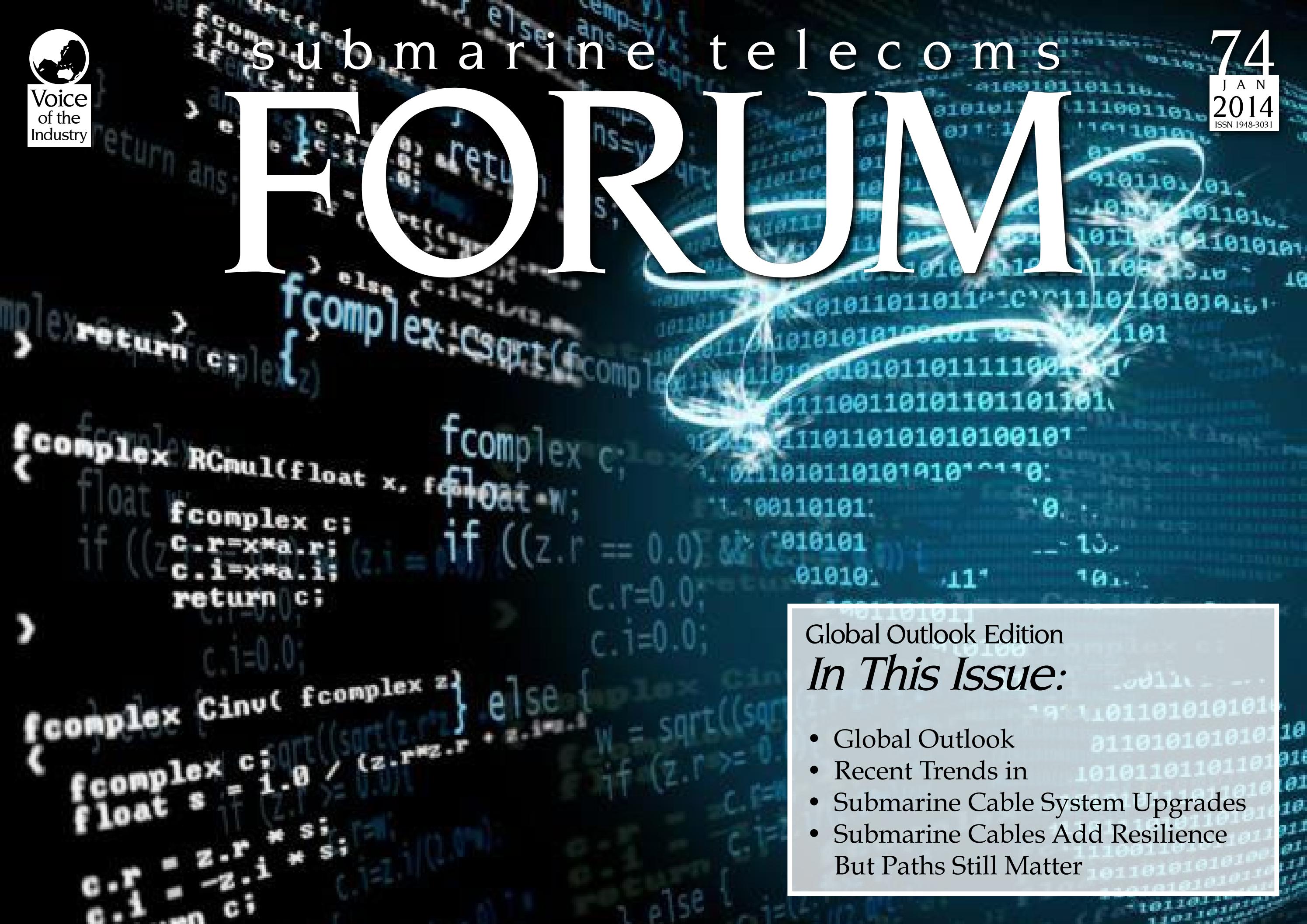 SubTel Forum Issue #74 - Global Outlook cover