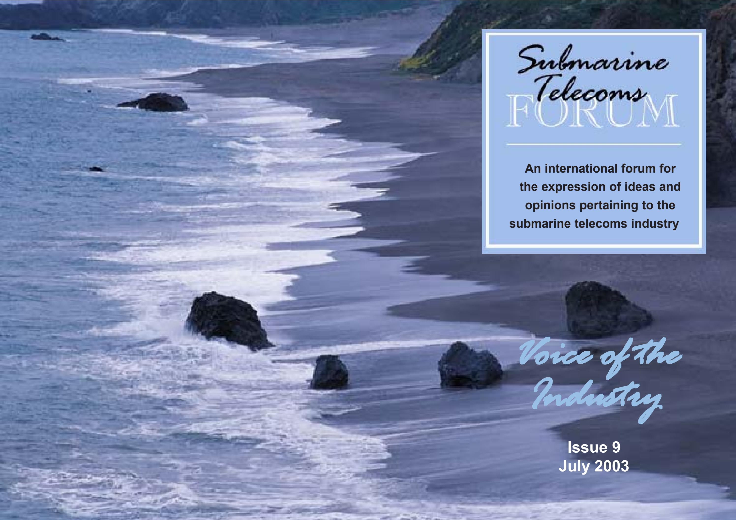 SubTel Forum Issue #9 - Innovations and Challenges in Submarine Telecoms cover