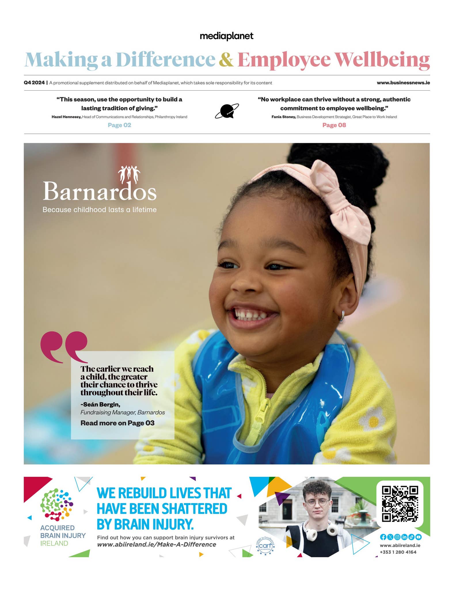 Making a Difference & Employee Wellbeing IE - Q4 2024 by Mediaplanet UK ...