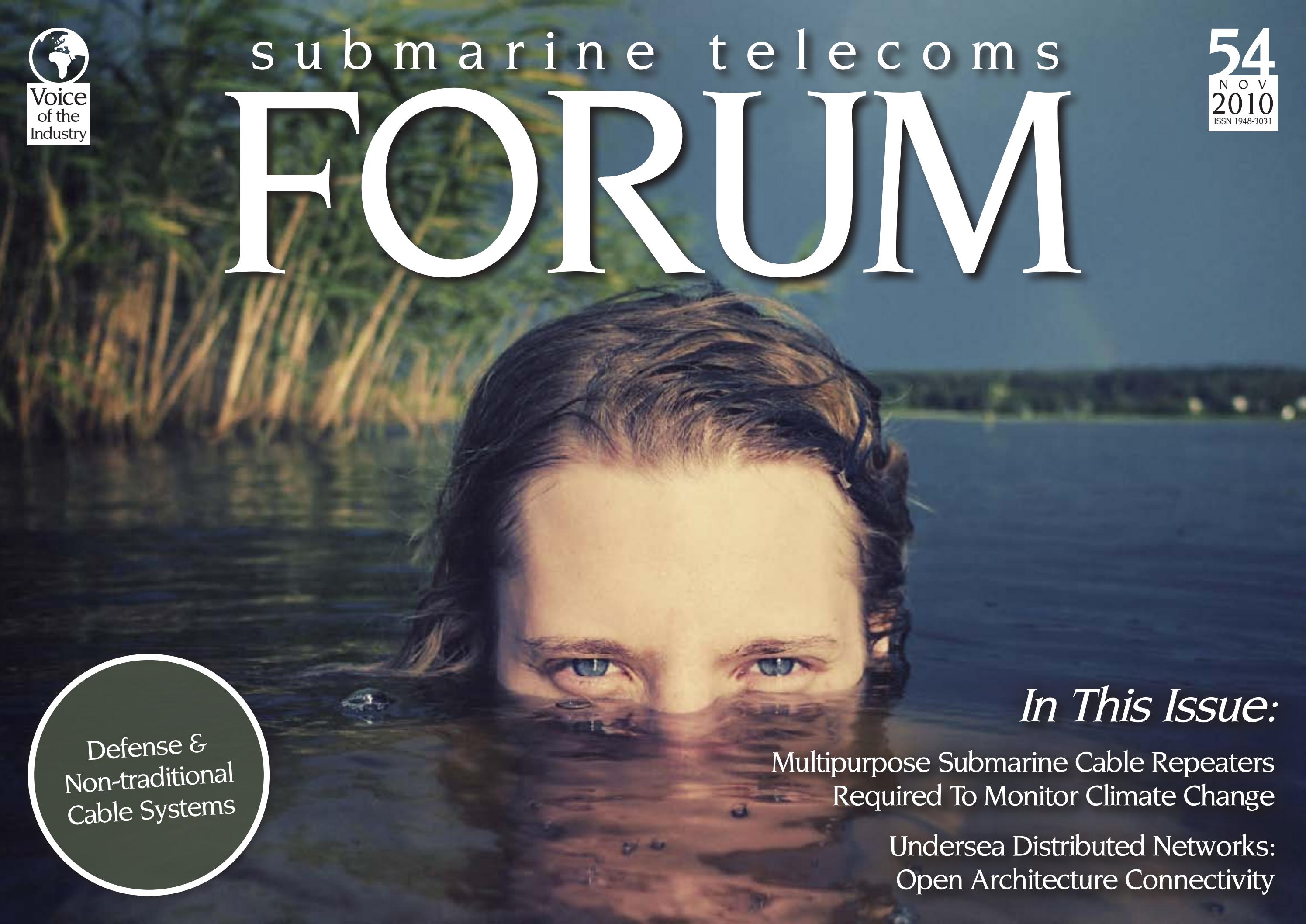 SubTel Forum Issue #54 - Defense & Non-traditional Cable Systems cover