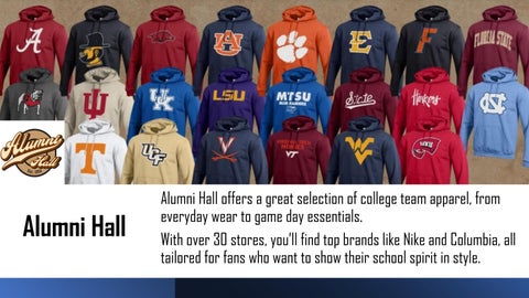 Alumni Hall Offers Stylish Gear for Every Fan