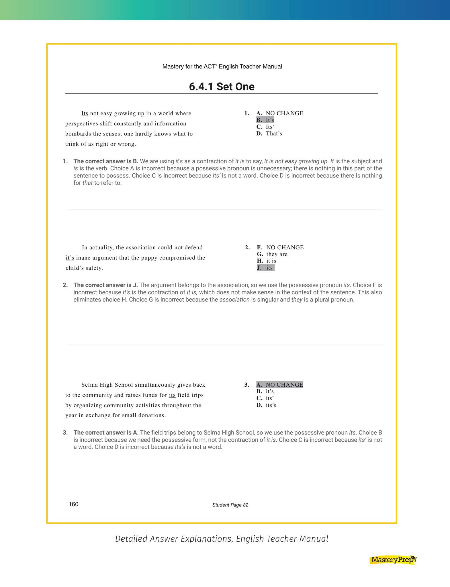 Sample | Mastery for the ACT by MasteryPrep - Issuu