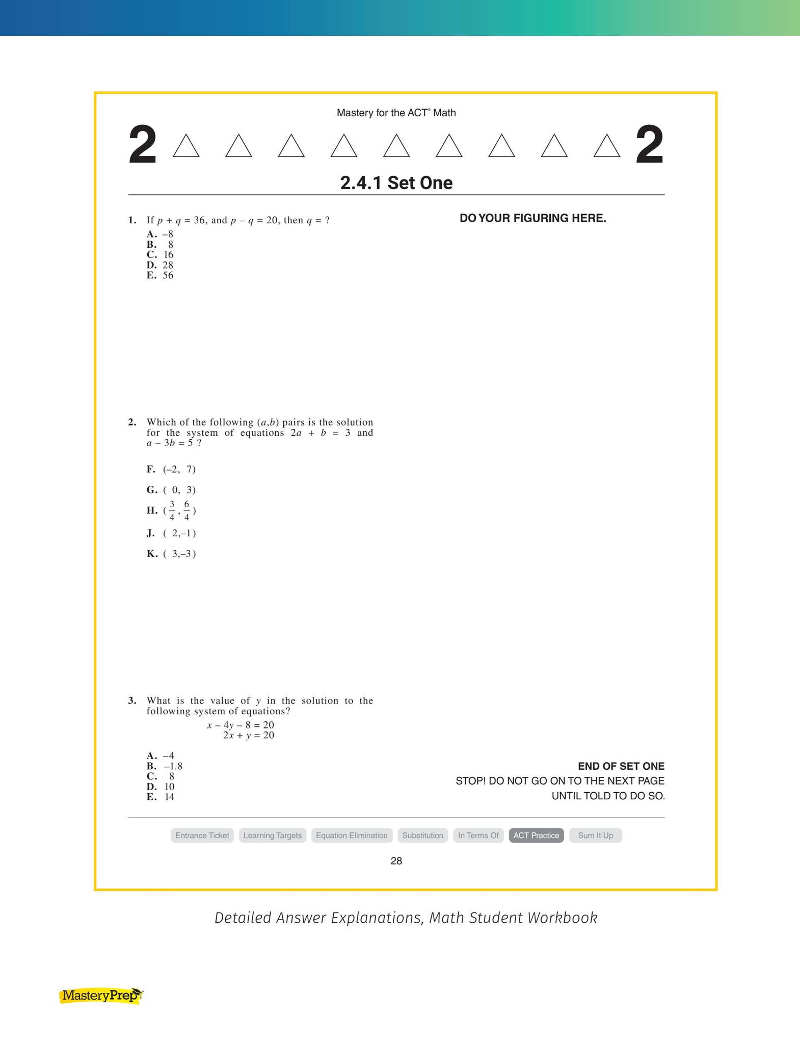 Sample | Mastery for the ACT by MasteryPrep - Issuu