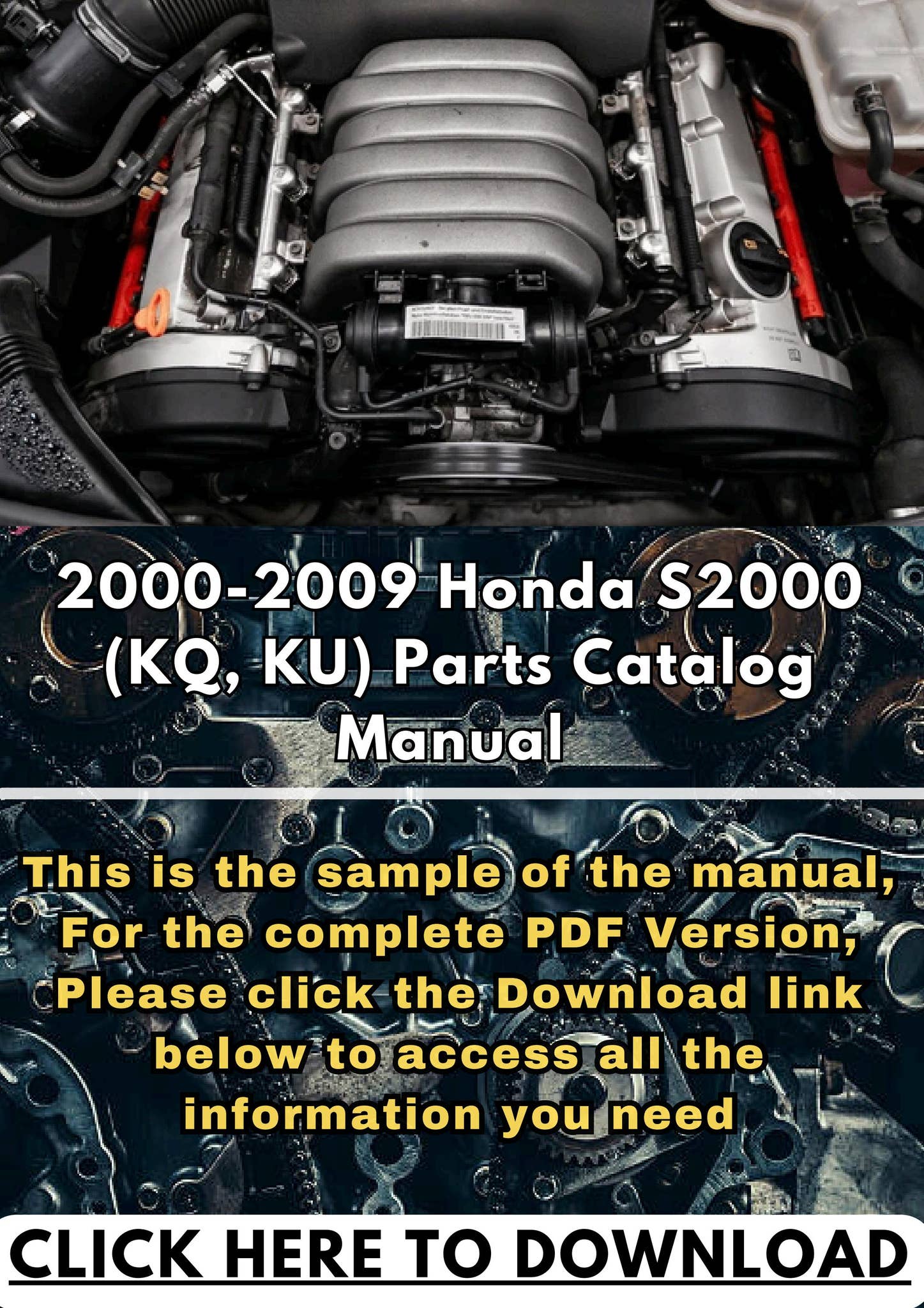 2000-2009 Honda S2000 (KQ, KU) Parts Catalog Manual by