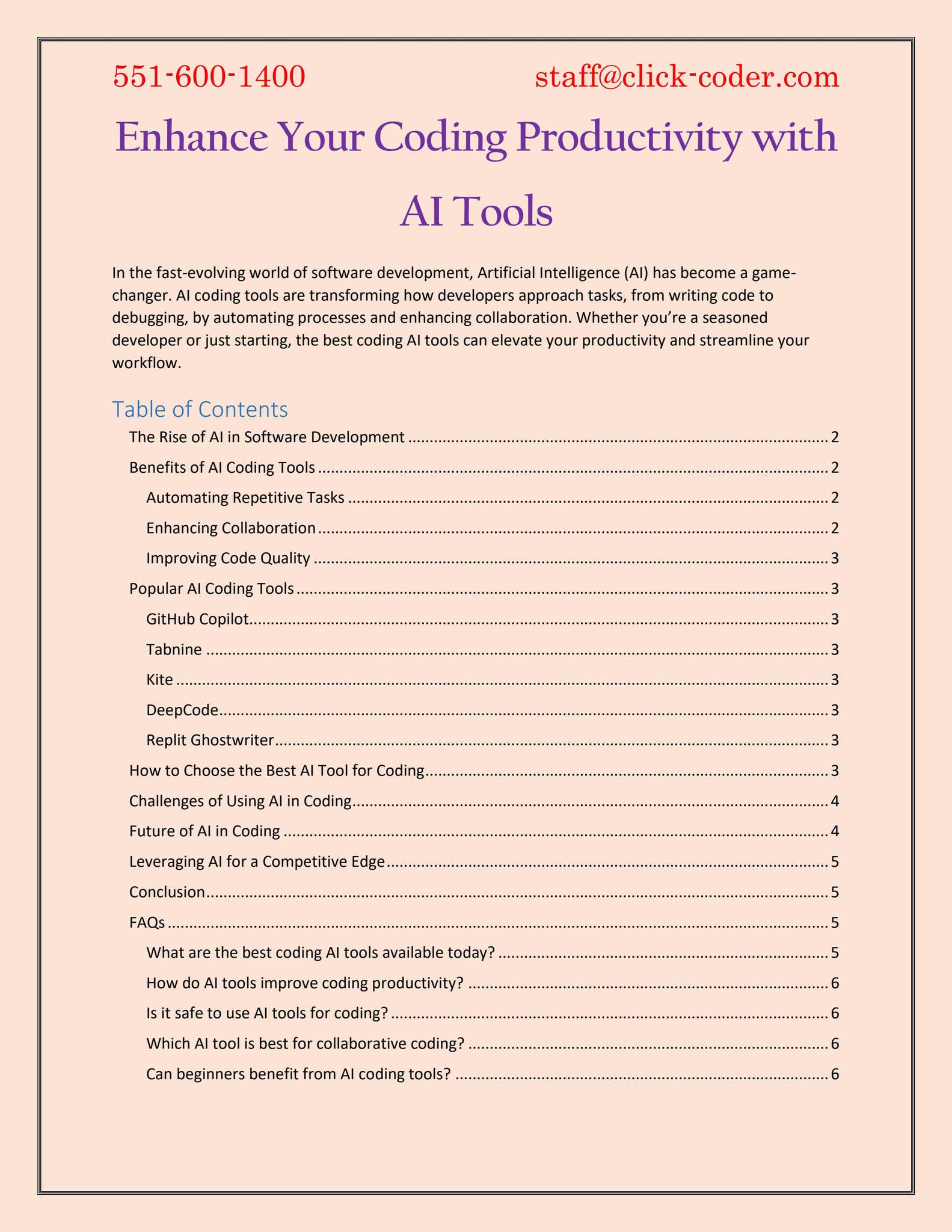 Enhance Your Coding Productivity with AI Tools by Web Cures Digital - Issuu