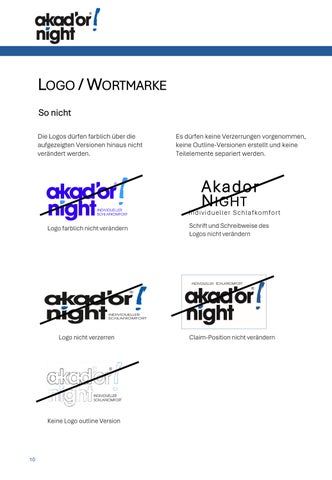 CI Richtlinie Akador Night 第 10 页
