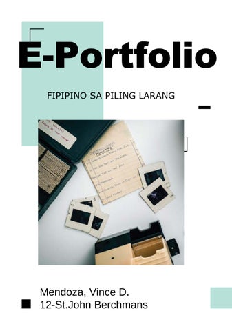 Aning portfolio by Vince Mendoza - Issuu