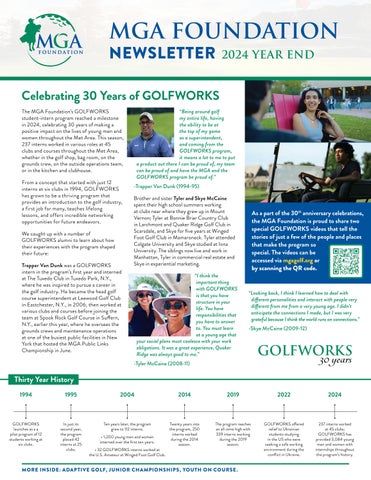 MGA Foundation: 2024 Newsletter