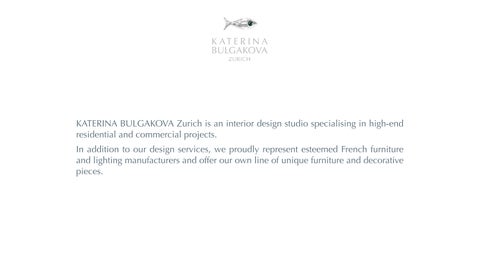 Katerina Bulgakova Zurich interior design studio 家具目录 · 酒店工程 Services by 第 2 页