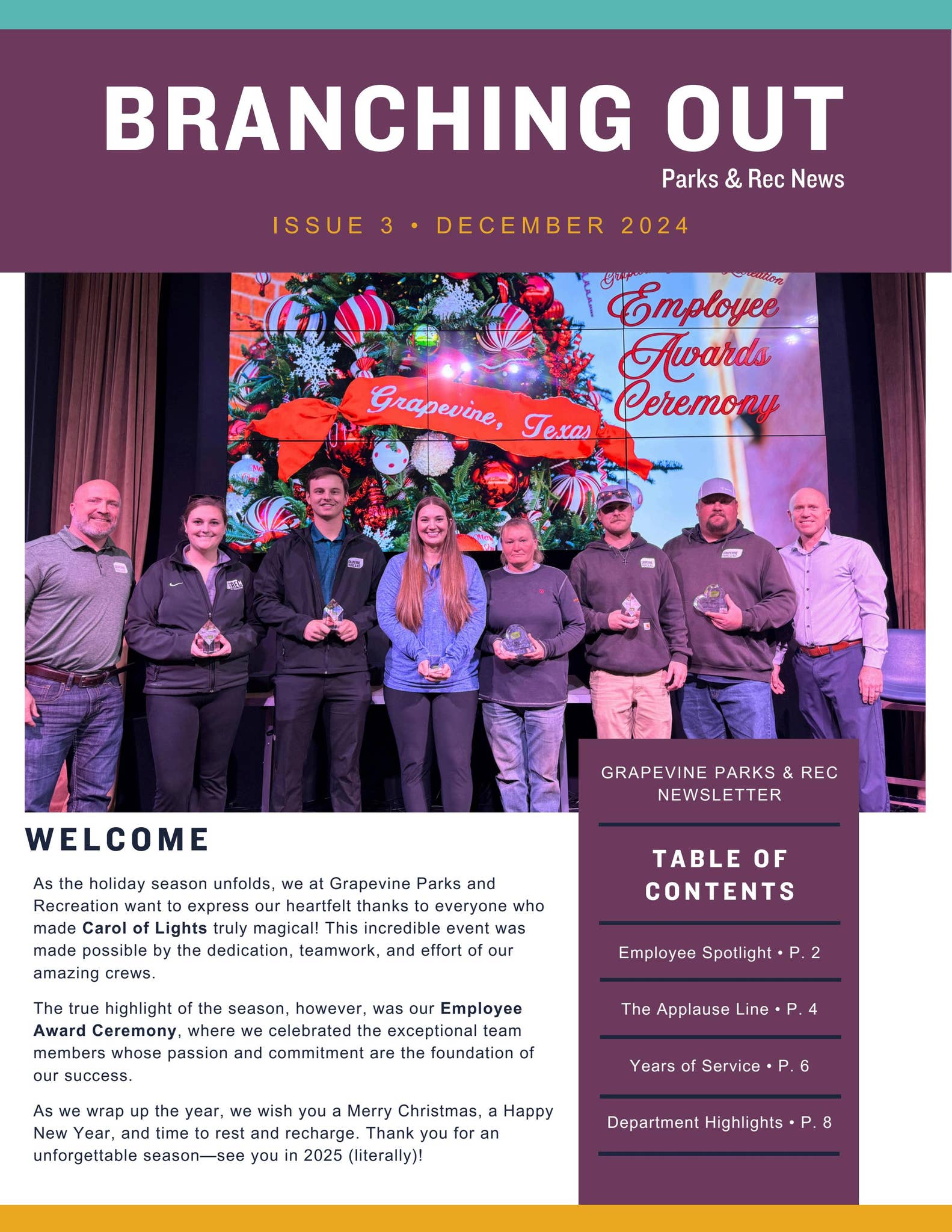 Branching Out Parks & Rec News | Issue 3 by Go Grapevine - Issuu