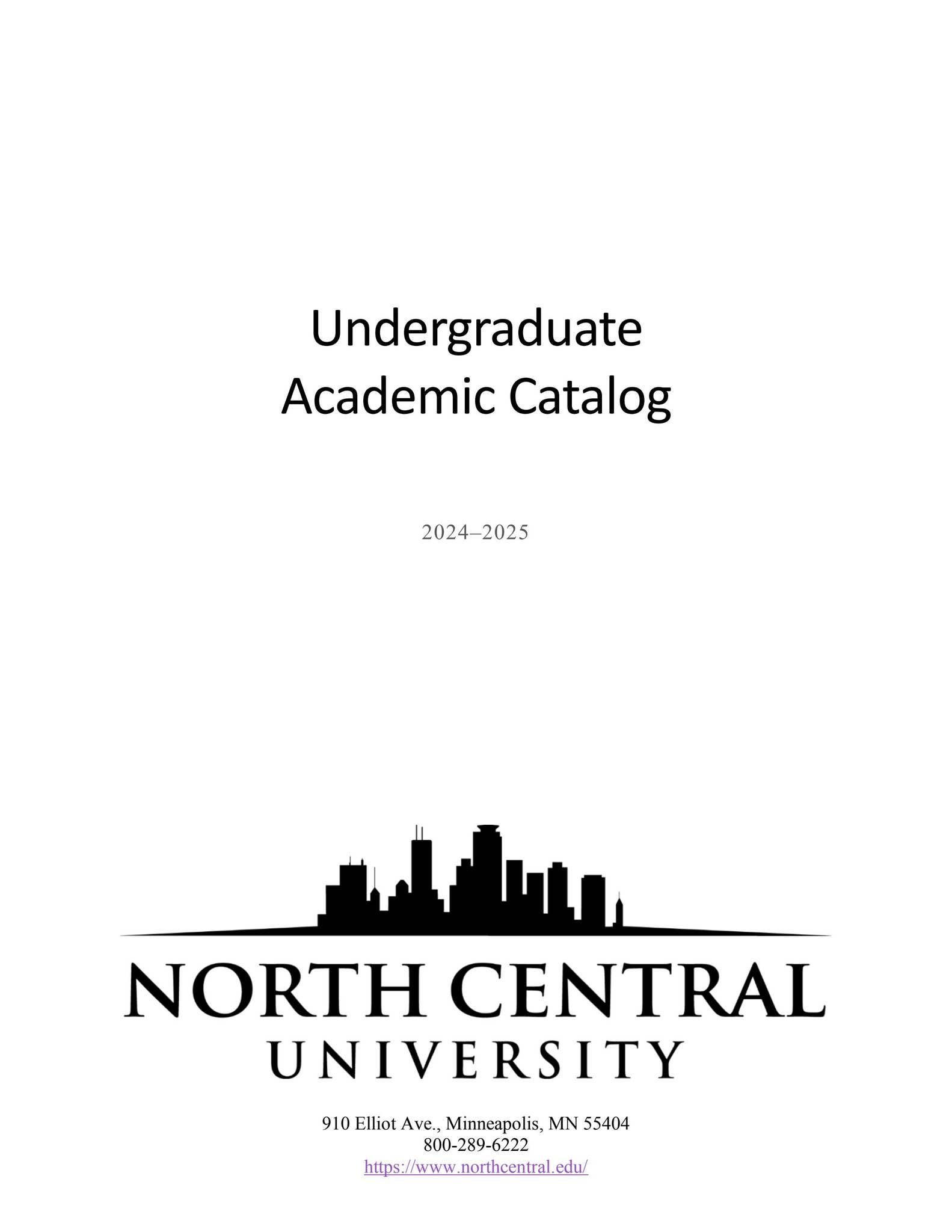 Undergraduate Academic Catalog20242025 by North Central University