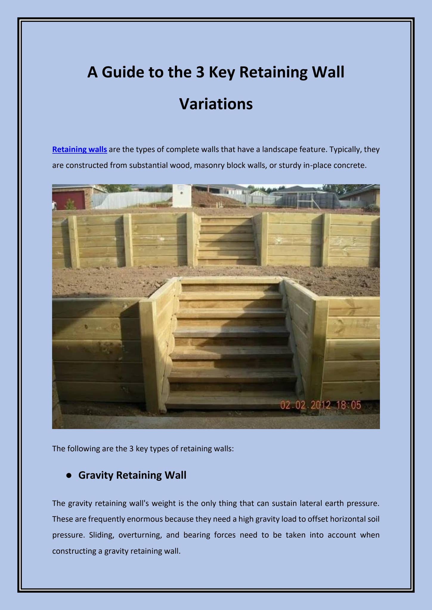 A Guide to the 3 Key Retaining Wall Variations by Ok fencing - Issuu, image size:1449x2048