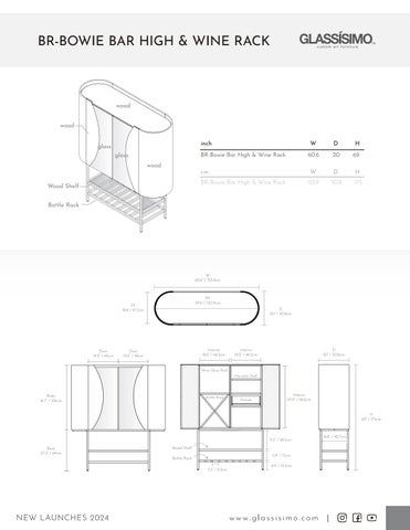 玻璃 ÍSIMO - BOWIE 家具产品集 2024 第 20 页