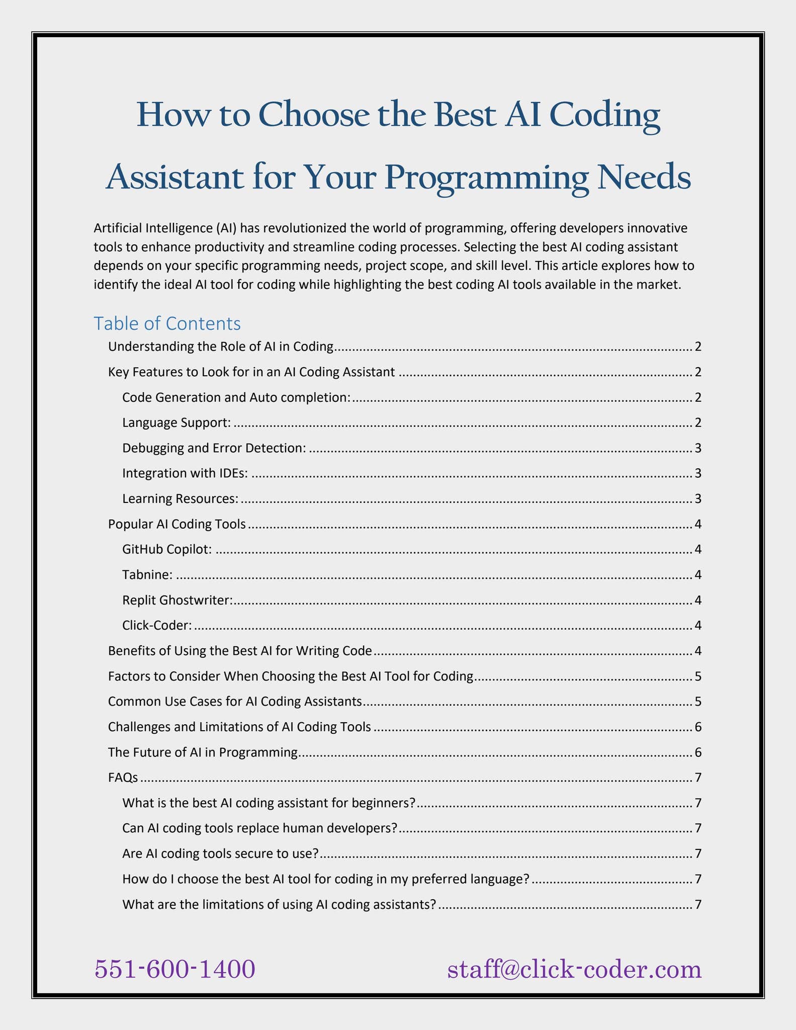 How to Choose the Best AI Coding Assistant by yogpathshala - Issuu