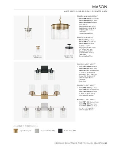 capitallighting Homeplace 灯饰目录 2025 第 23 页