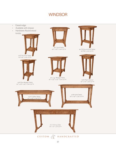 2024 Weavers 定制 Finishing 家具目录 第 20 页
