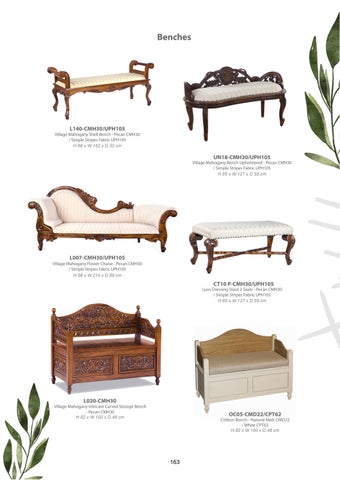 Legacy Home 家具目录 · Chairs and Benches 第 12 页