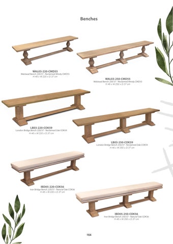 Legacy Home 家具目录 · Chairs and Benches 第 13 页