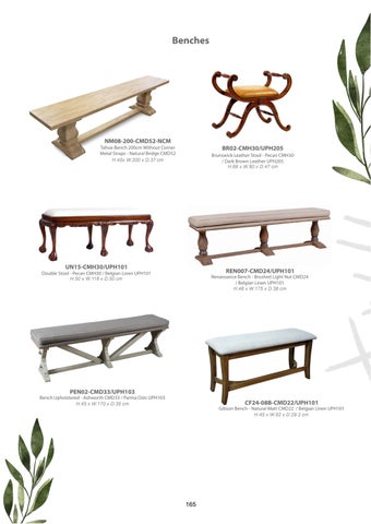 Legacy Home 家具目录 · Chairs and Benches 第 14 页