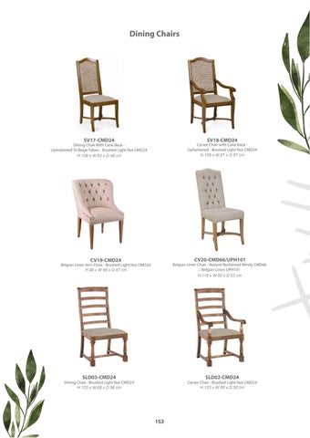 Legacy Home 家具目录 · Chairs and Benches 第 2 页